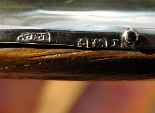 Charles Edwin Turner Set of 2 Antique Sterling Silver Oval Easelback Photo Picture Frame c.1916, VG