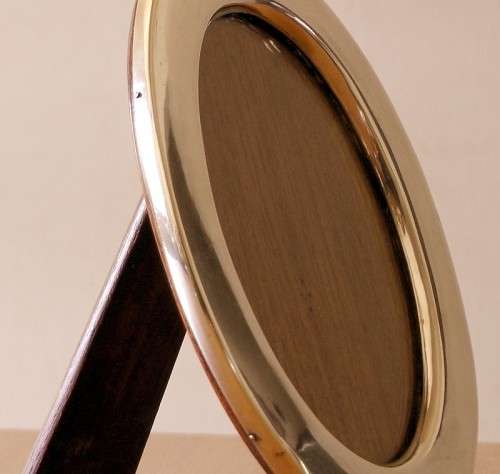 Charles Edwin Turner Set of 2 Antique Sterling Silver Oval Easelback Photo Picture Frame c.1916, VG