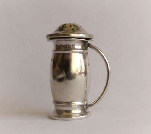 Henry Griffith and Sons Antique Solid Sterling Pepperette Salt Pot Birmingham 1919 England EUC