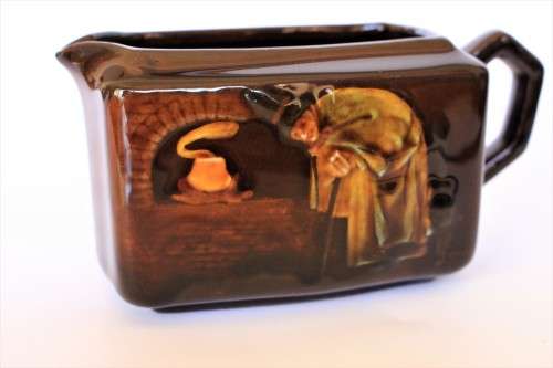 Royal Doulton Kingsware Witch Seriesware Teaset Creamer w Sugarbowl Chares Noke c1902-22 Rare