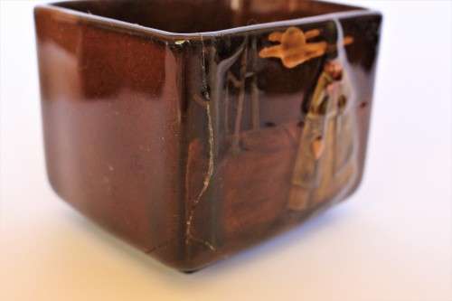 Royal Doulton Kingsware Witch Seriesware Teaset Creamer w Sugarbowl Chares Noke c1902-22 Rare