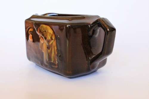 Royal Doulton Kingsware Witch Seriesware Teaset Creamer w Sugarbowl Chares Noke c1902-22 Rare