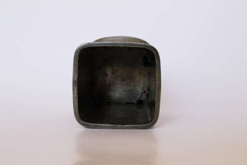 Granby hammered pewter Art Nouveau table top pen pencil holder toothbrush holder F.Pochin & Son 1910