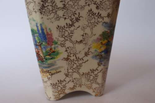 Vintage Lancaster Sandland Ltd Condiment Jar Jam Pot wSpoon England c1944 EUC