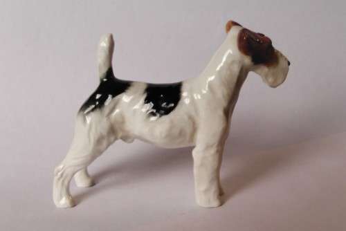 Royal Doulton Rough Haired Terrier HN1014 Crackley Startler Frederick Daws c1931-85 Near Mint