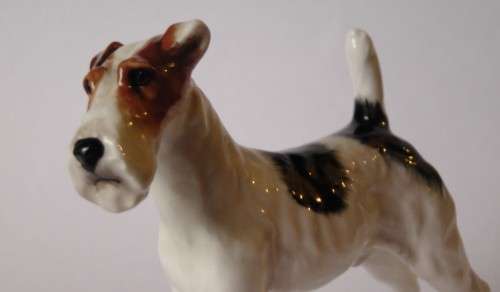 Royal Doulton Rough Haired Terrier HN1014 Crackley Startler Frederick Daws c1931-85 Near Mint