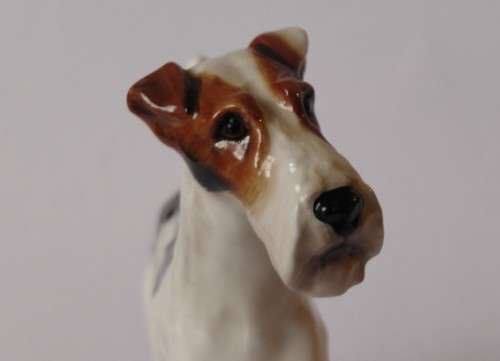 Royal Doulton Rough Haired Terrier HN1014 Crackley Startler Frederick Daws c1931-85 Near Mint