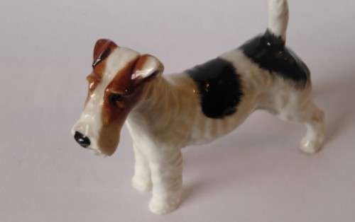 Royal Doulton Rough Haired Terrier HN1014 Crackley Startler Frederick Daws c1931-85 Near Mint