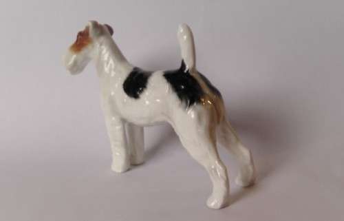 Royal Doulton Rough Haired Terrier HN1014 Crackley Startler Frederick Daws c1931-85 Near Mint