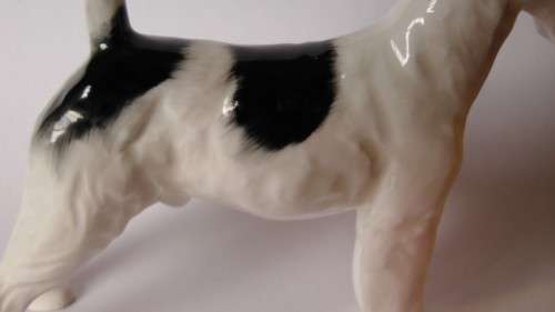 Royal Doulton Rough Haired Terrier HN1014 Crackley Startler Frederick Daws c1931-85 Near Mint