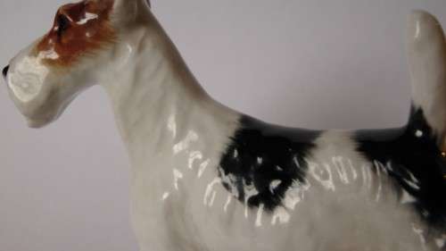Royal Doulton Rough Haired Terrier HN1014 Crackley Startler Frederick Daws c1931-85 Near Mint