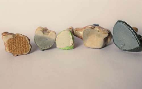 5 Wade Whimsies Wade Miniatures Wade Figurine Kitten, Rhino, Fawn, Chimp, Puss In Boots EUC