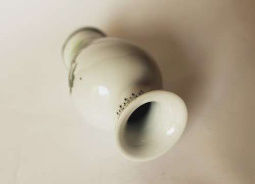 Chinese Jingdezhen porcelain PROC vase landscape calligraphy Oriental Asian art vase China excellent