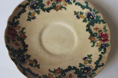Royal Cauldon Creamer Teacup Side/Tea Plate Saucer Egg Cup/Jam Jar Victoria Pattern England c1920-38