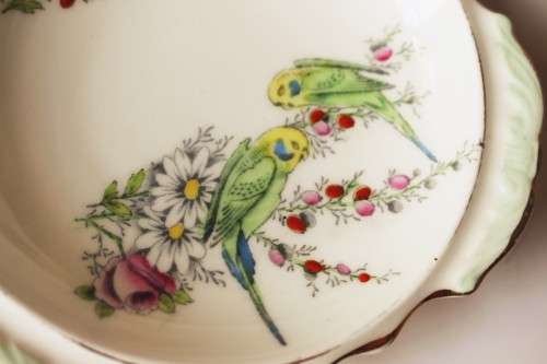 Paragon Margaret Rose bon bon dish, sweets candy dish, nut dish, olive dish, trinket 1930 excellent