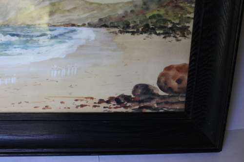 H. Anderson Signed Hangberg Hout Bay Original Watercolour Painting Framed South African Art Seascape