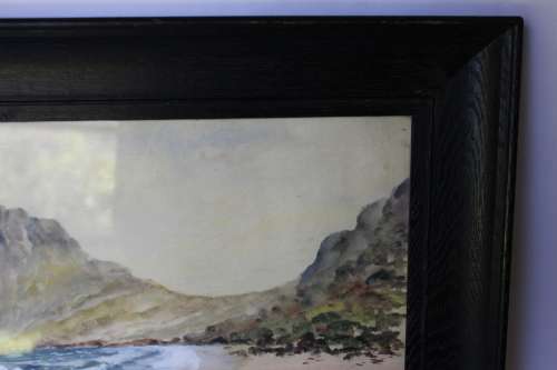 H. Anderson Signed Hangberg Hout Bay Original Watercolour Painting Framed South African Art Seascape