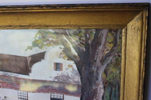 H. Anderson Signed Steenberg Tokai Original Gouache Painting Framed Landscape South African Art