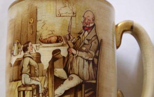 Arthur Wood 3 Master Bates Explains a Point, David Dines with Micawber, Mary and the Fat Boy Tankard