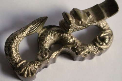 Antique Chinese Dragon Cast Iron Statue Figurine Paper Weight Metal Asian Oriental Art Dragon In Sky