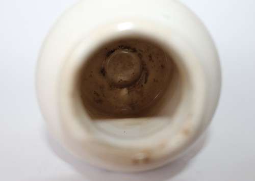 Digoin Sarreguemines Antique French Mustard Pot Jar Grey Poupon Ceramic Mustard of Dijon France EUC