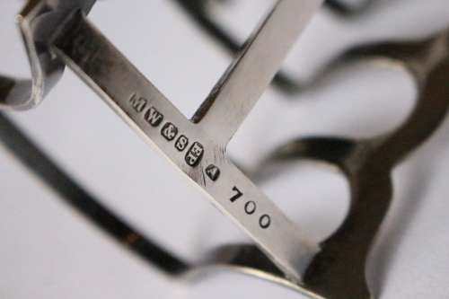 Antique Toast Rack 6-Slice Mark Willis And Son British Silver Plate Sheffield England Near Mint