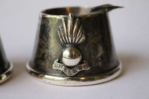 British Royal Artillery Ubique Word War I Great War WW1 Metal Ashtray Trench Art Militaria Rare