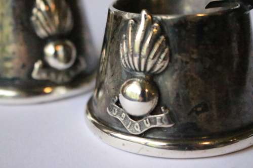 British Royal Artillery Ubique Word War I Great War WW1 Metal Ashtray Trench Art Militaria Rare
