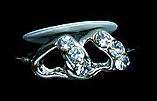 **Bulk Lot of 20!!** 18k White Gold Plated Ring with High Quality Rhinestones