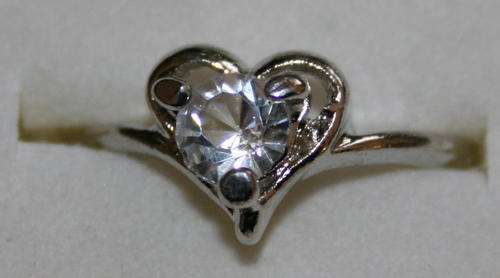 **CrAzY Auction!!** Handcrafted CZ Platinum Plated Ring (LR7)