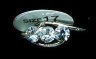 **CrAzY Auction!!** 18k White Gold Plated Ring with High Quality Rhinestones
