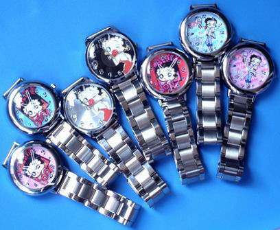 Betty Boop Stainless Steel Water Resistant Watch