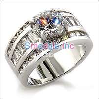 (Size 07) - FREE INTL SHIPPING - ** 2ct. Rhodium Plated Cubic Zirconia Ring **