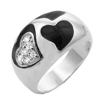 Size 7 Highest Quality Non Tranishing Rhodium Plated Womens Ring with Simulated Diamonds