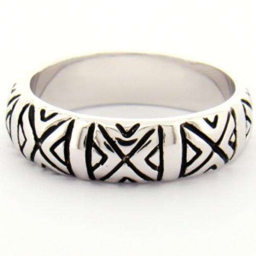 (Size 10) Non Tarnishing Rhodium Plated Fashion Ring