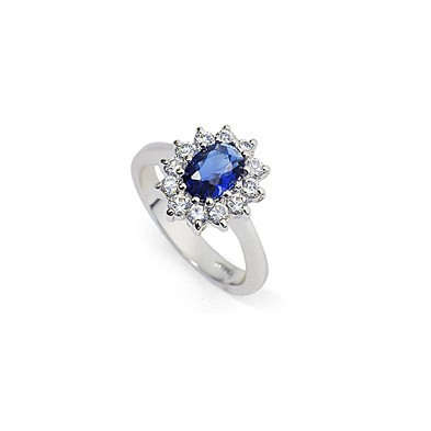 Blue Crystal 18K Platinum Plated Ring Jewelry Made with Genuine SWA ELEMENTS From Austria 5