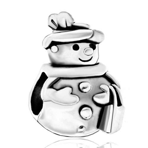 Pugster Snowman Dressed Up All Brands Fit Pandora