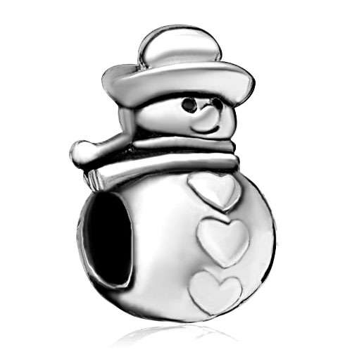 Pugster Chic Chubby Christmas Gifts Snowman Charms Fit Pandora