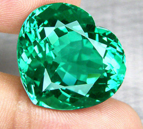 ***R15 000.00   **28.22ct Gracefully Heart Shape Green Blue Amethyst