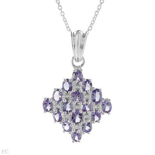 **R3 200.00**Pleasant Brand New Necklace With 2.75ctw Genuine Tanzanites Made in 925 Sterling silver