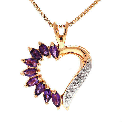 **R800**1.45 Carat Sterling Silver Amethyst Pendant W/18" Chain