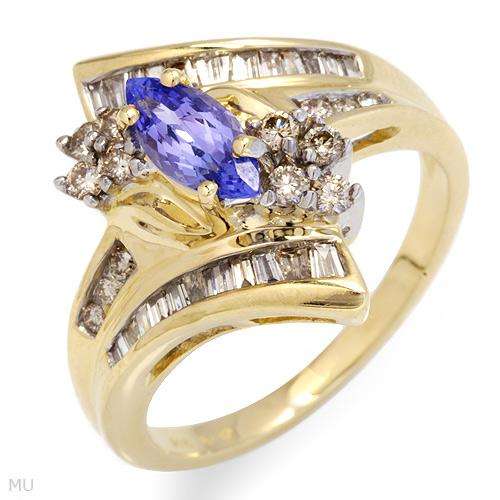 **R28 500.00**Sensational Brand New Ring With 1.00ctw Precious Stones - Genuine Diamonds & Tanzanite