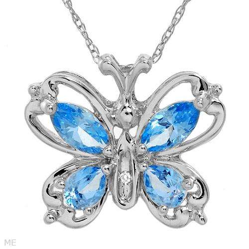 **R3 500**Necklace With 1.00ctw Precious Stones - Genuine Diamond and Topaz