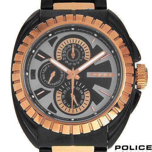 ***R6 000.00***POLICE PL-11941JSTBR/02M Brand New Gentlemens Day date Watch