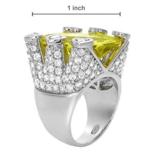 LAUREN G. ADAMS Stylish Brand New Cocktail Ring With 48.75ctw Cubic zirconia Made in 925 Silver