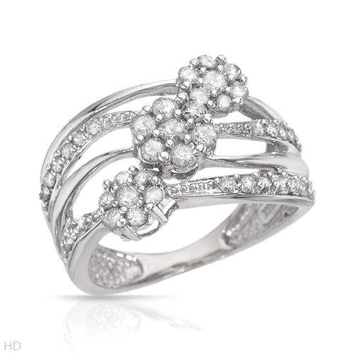 *R32 000***Stunning Brand New Ring With 0.75ctw Genuine Diamonds White Gold- Size 7