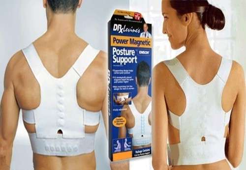 ONE LARGE ADJUSTABLE POWER MAGNETIC POSTURE BACK SUPPORT CORRECTION BELT CORRECTOR