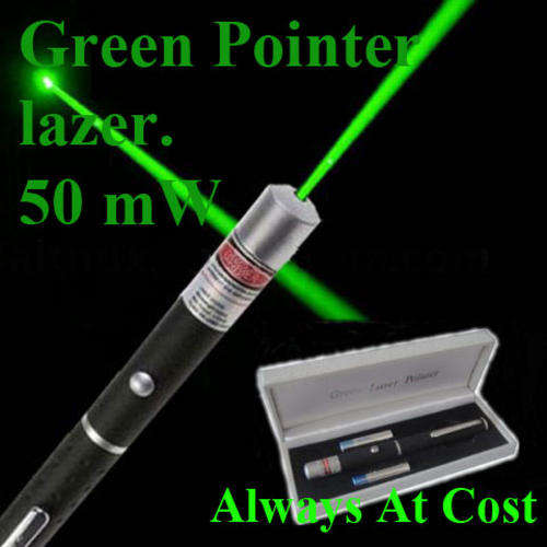 50 mW Green Laser Pointer (Star Cap - Patterns).