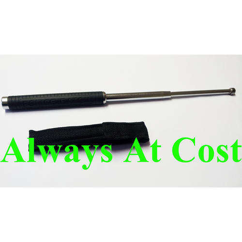 Police Telescopic Baton with Rubber Handle.