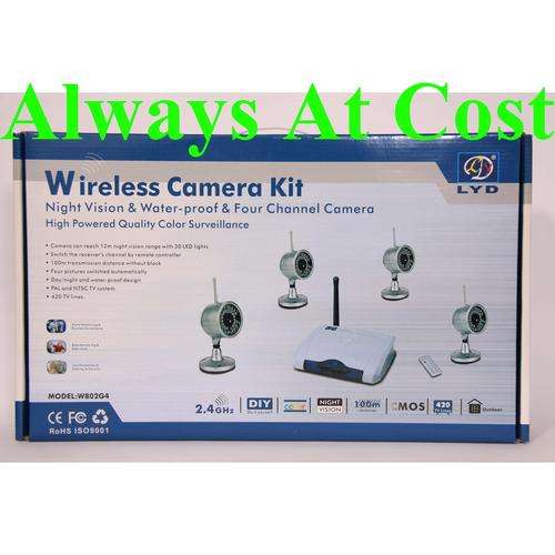 Wireless CCTV 4 Camera System With Reciever.